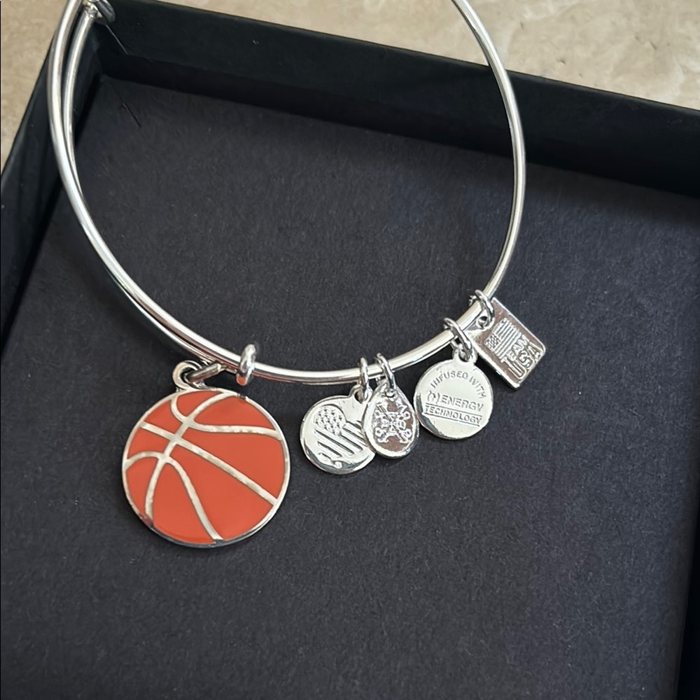 Alex and Ani Silver Expandable Bangle Bracelet - Picture 2 of 4